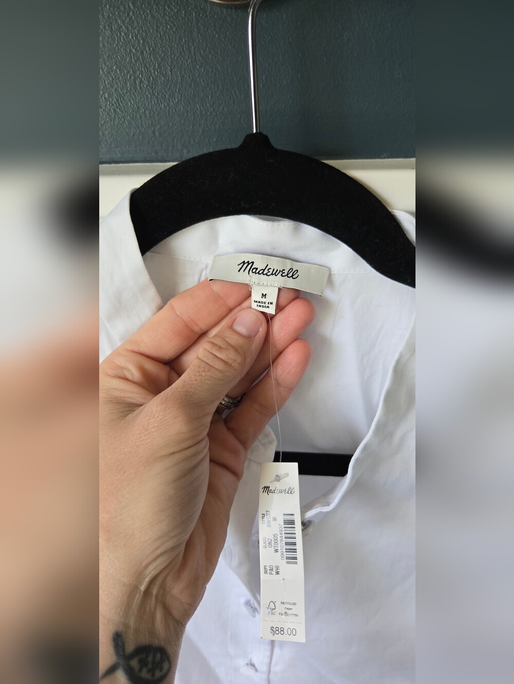 Madewell Women's Puff-Sleeve Button-Up Shirt - Picture 6 of 10
